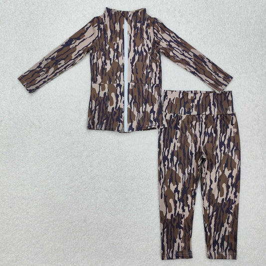 Baby Girl Long Sleeves Active Yoga Active Wear Jackets Pants Set