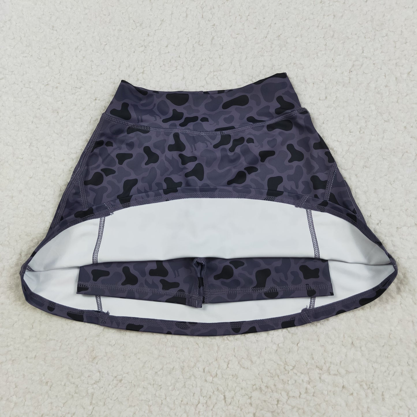 Baby Girl Dark Grey Camo Skorts Summer Yoga Acitve Bottom RTS