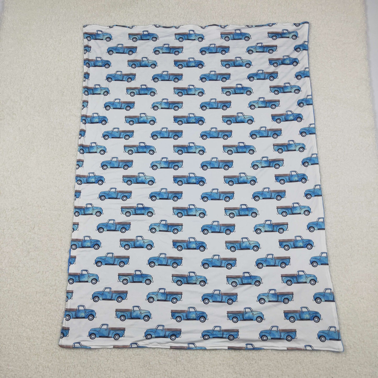 Baby Kids Boys Tucks Blue Blanket RTS