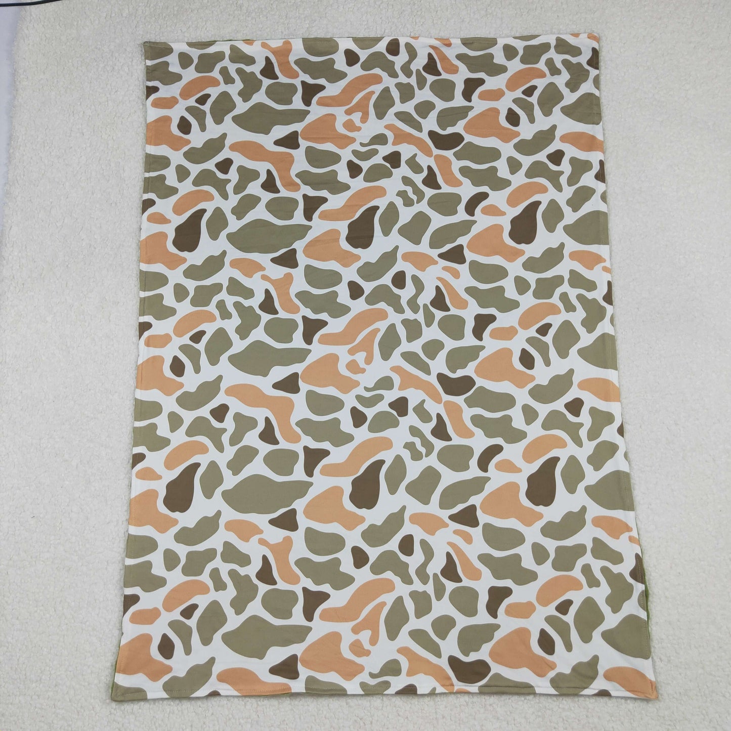 Baby Kids Toddler Camo Green Blanket RTS