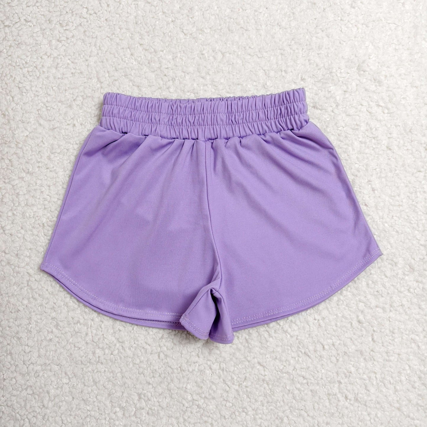 Baby Girls Kids Purple Shorts Bottoms Yoga Active Summer Clothes RTS