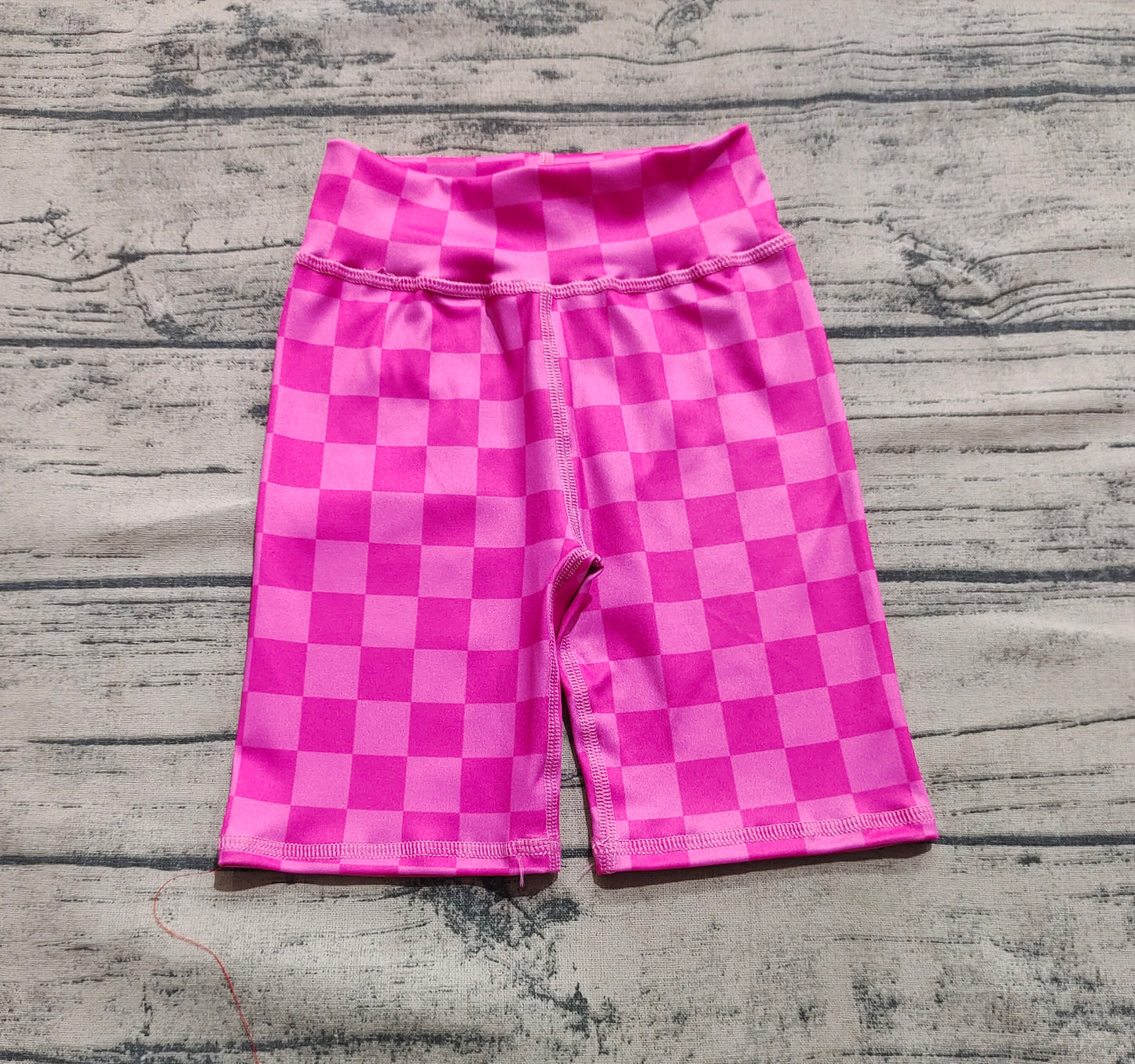 Baby Girl Toddler Checked Pink Biking Shorts Bottoms RTS