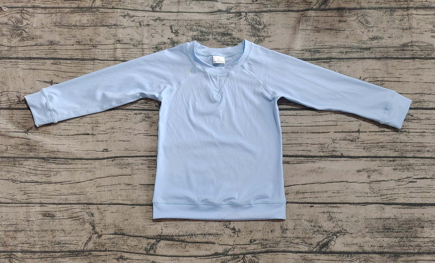 Baby Girl Toddler Long Sleeves Blue Yoga Active Shirt Tops RTS