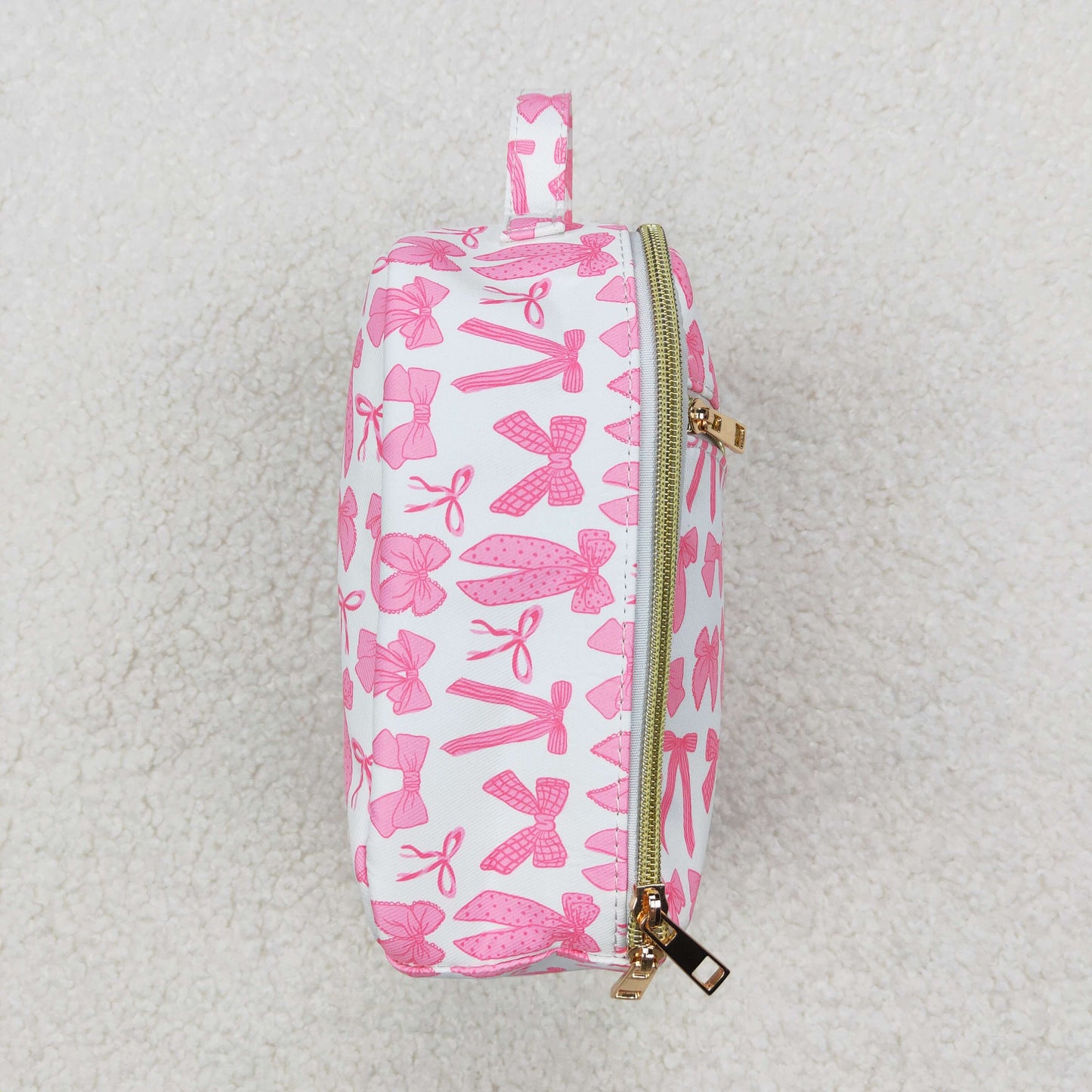 Baby Girl Kids Pink Bows Lunch Box Picnic Thermal Bag RTS