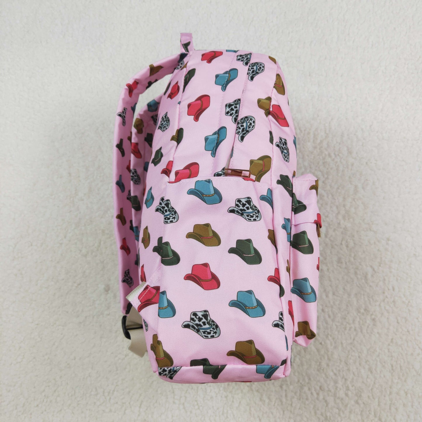 Baby Girl Pink Western Hats Backpack Bag