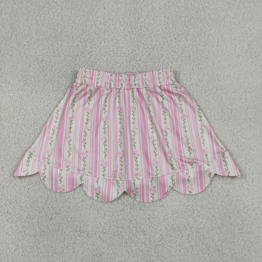 Baby Girls Kids Floral Pink Shorts Skirt Bottom RTS