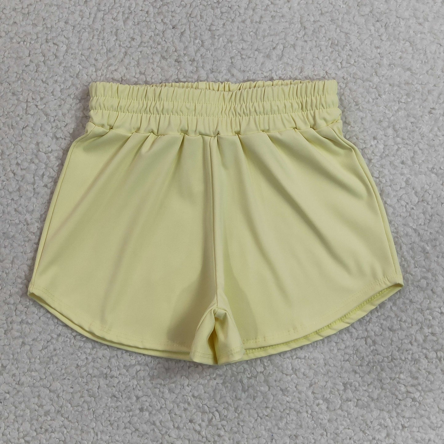 Baby Girls Kids Yellow Shorts Bottoms Yoga Active Clothes RTS