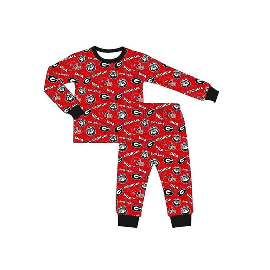 Baby Boy Long Sleeves Team Shirt Pants Pajamas Set Moq 5