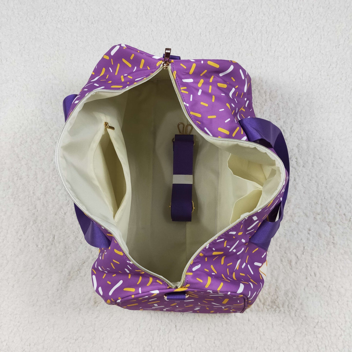 Baby Toddler Kids Adult Plaid Travel Package Purple Gym Bags RTS