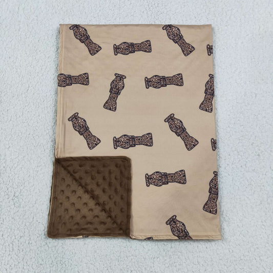 Baby Boys Kids Camo Tools Brown Blanket RTS