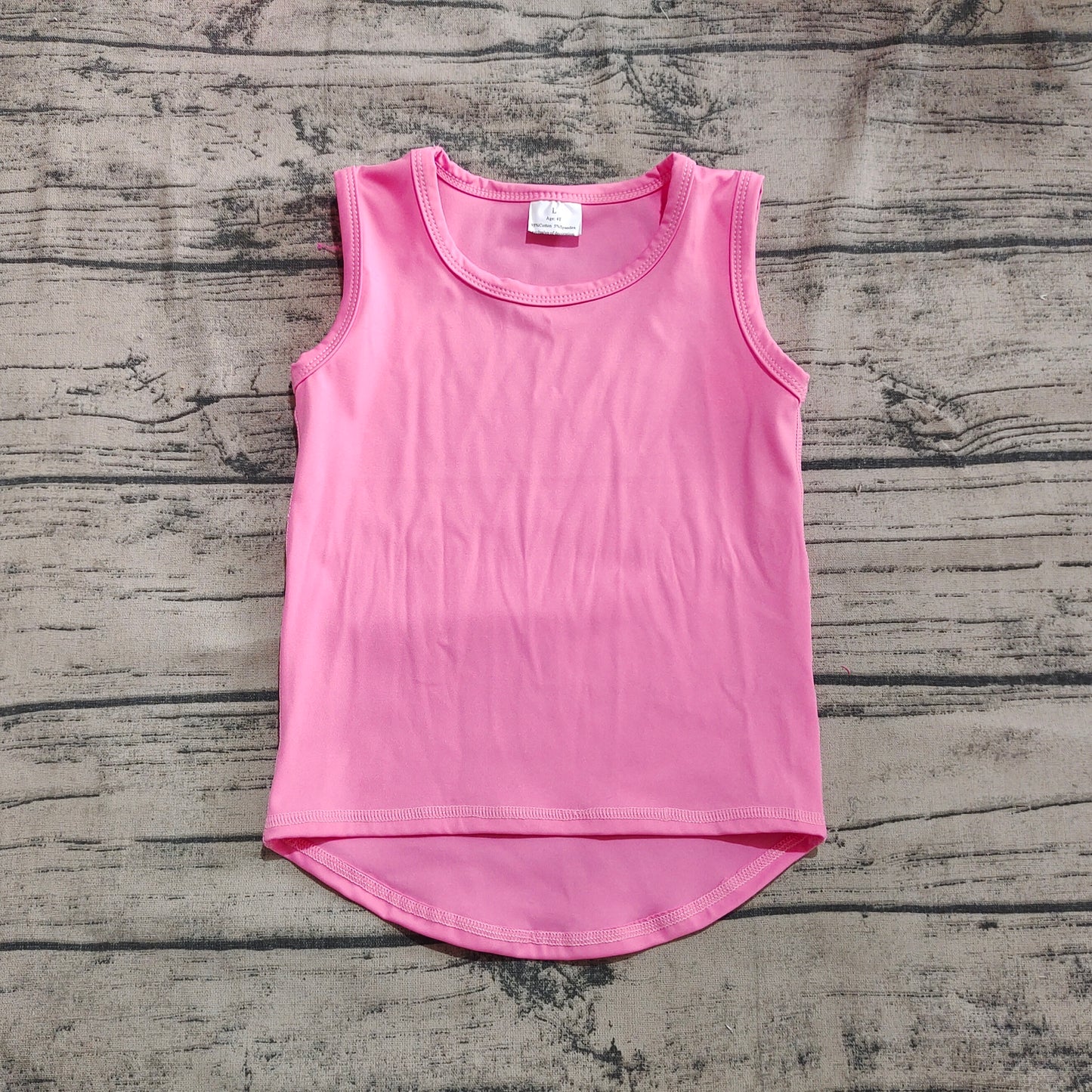 Baby Girl Toddler Yoga Active Sleeveless Pink Vest Tops RTS