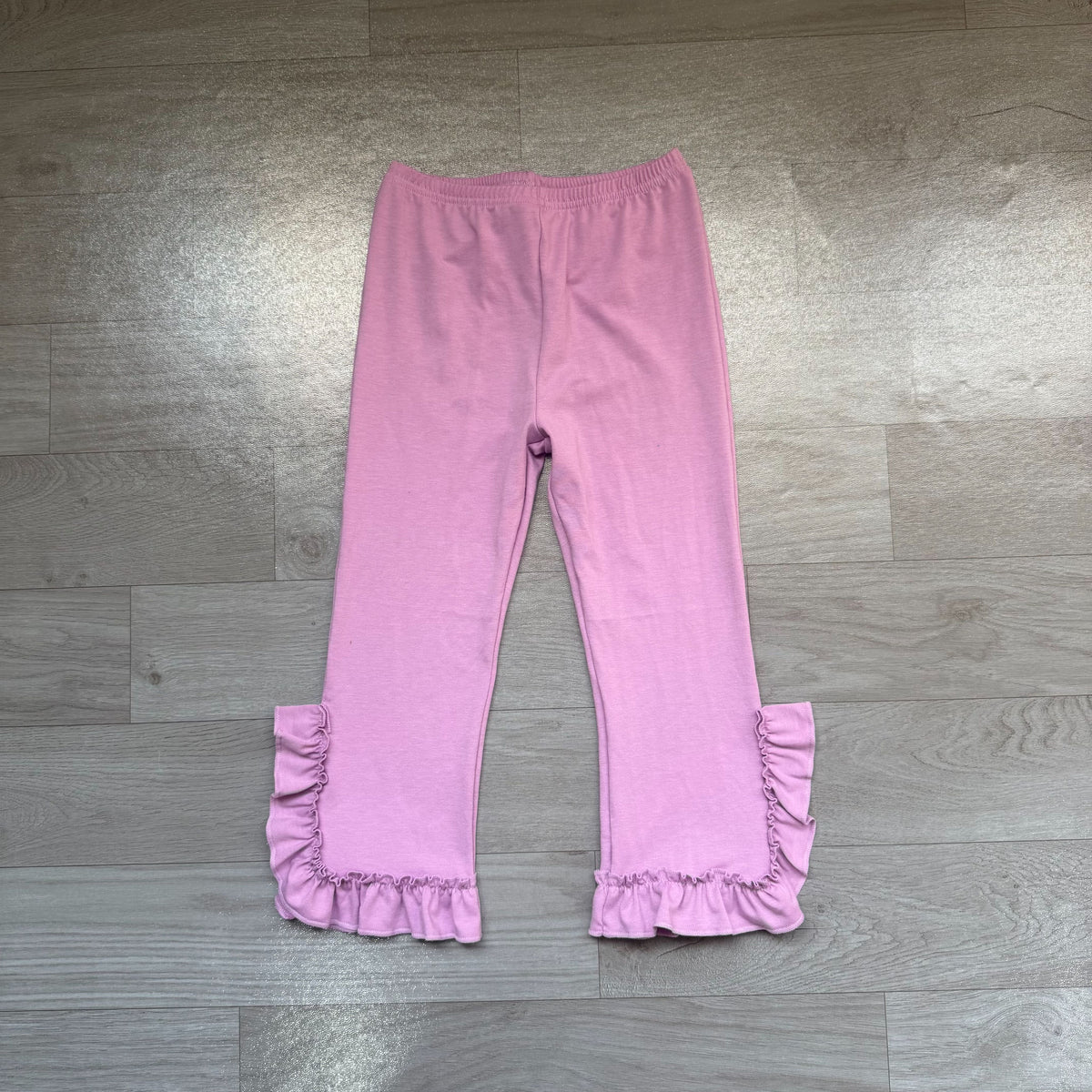 ( No moq ) Preorder Baby Girls Kids Purple Ruffle Pants Bottoms Cotton Clothes
