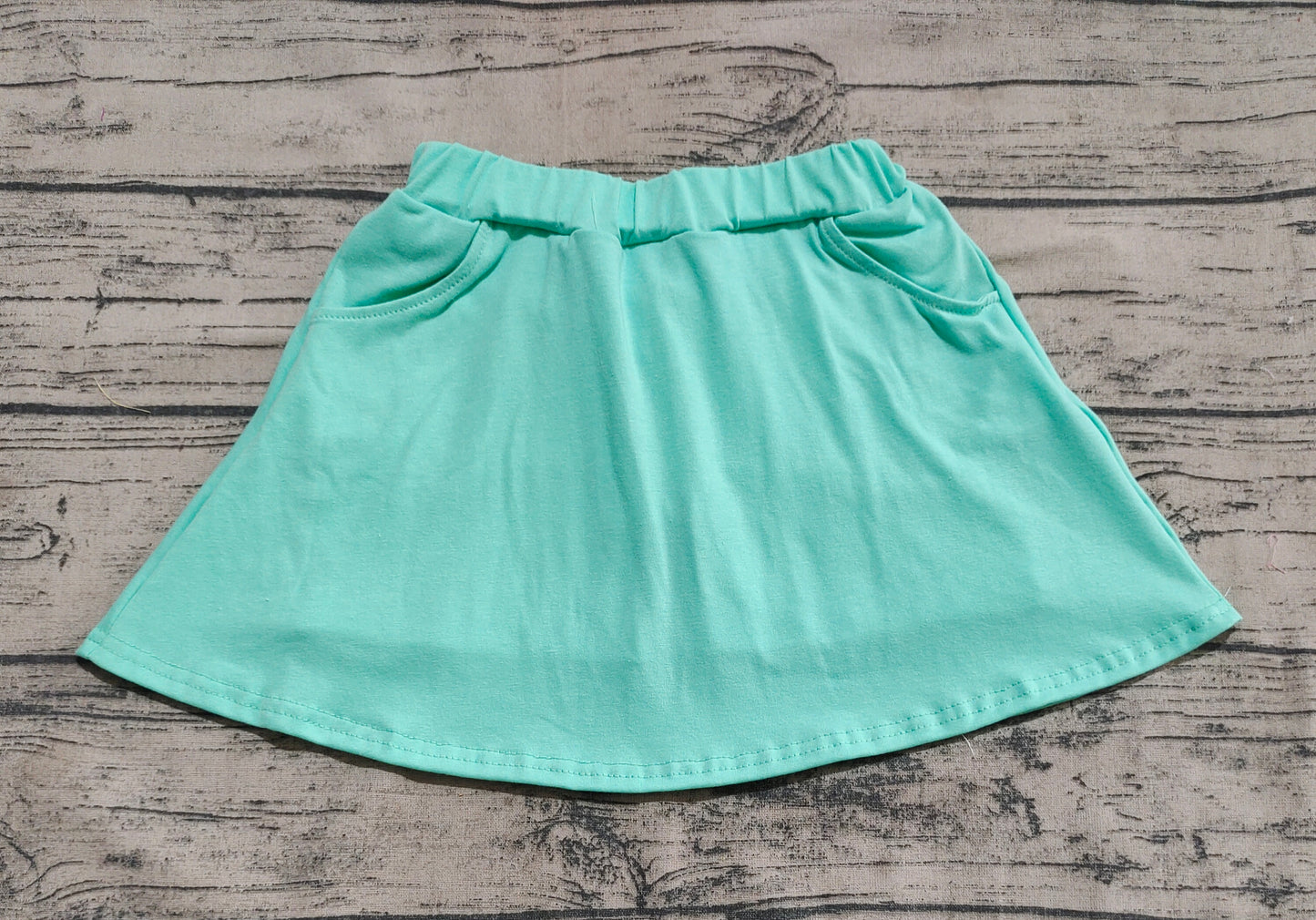 Baby Girl Green Shorts Skirt Pockets Skort RTS