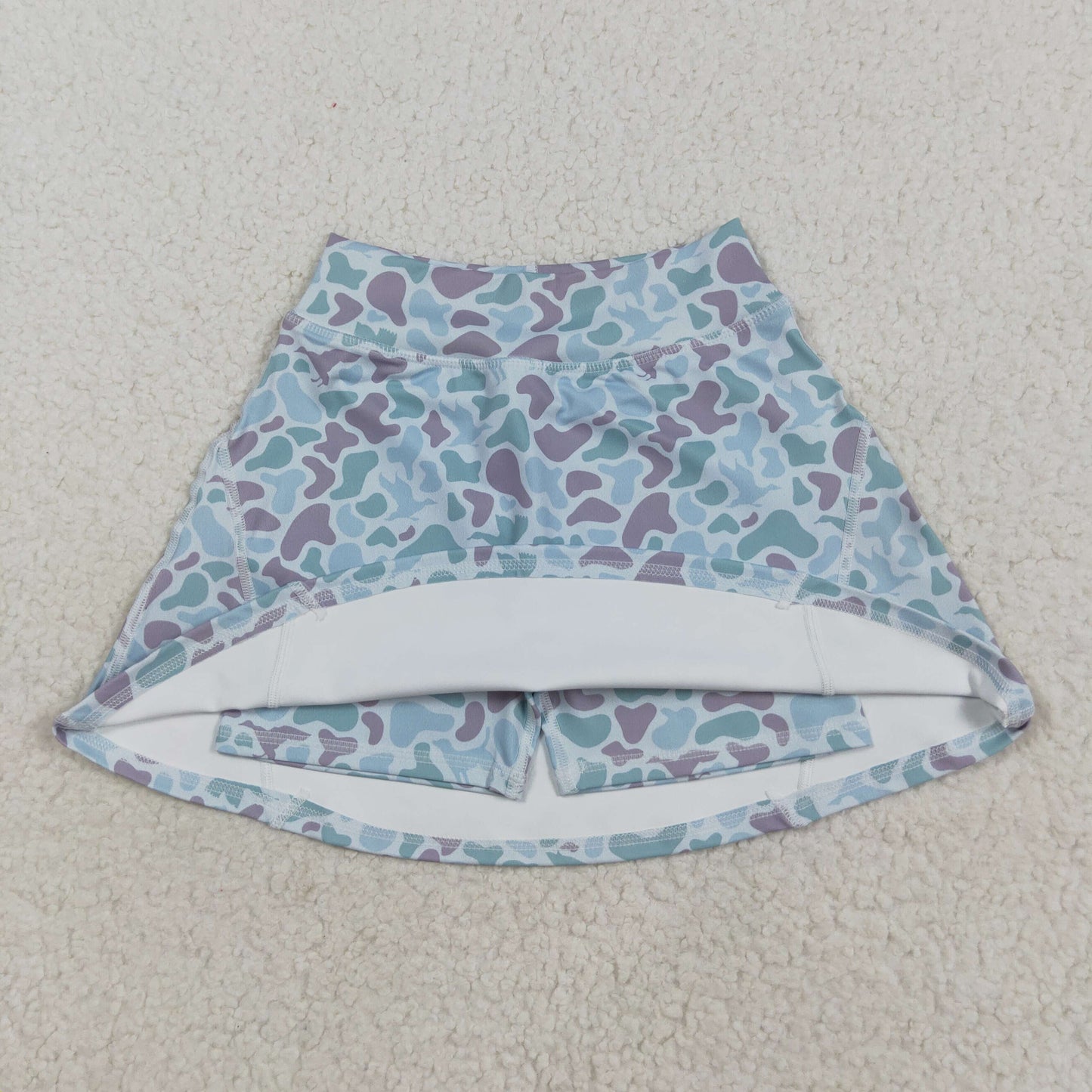 Baby Girl Green Camo Skorts Summer Yoga Acitve Bottom RTS