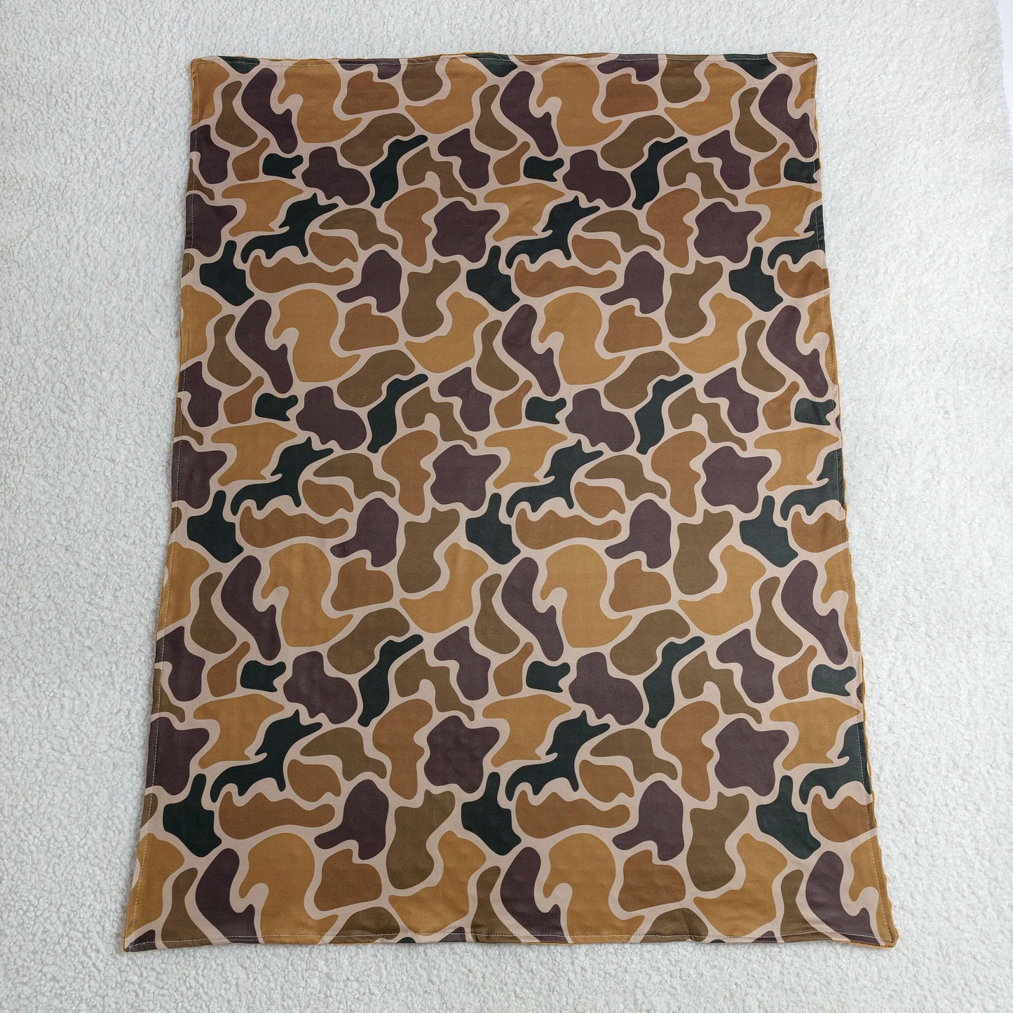 Baby Kids Brown Camo Blanket RTS