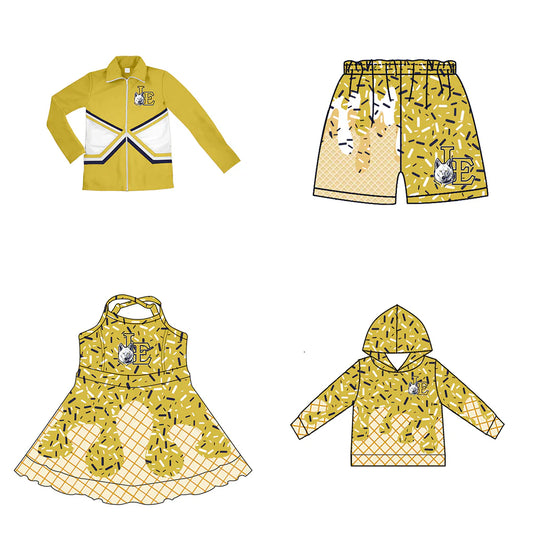 ( Moq 5 each style ) Baby Boy Girl Summer Team Sibling Drip Bows Shorts Shirt Dress Set 7.26