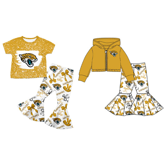 ( Moq 5 each style ) Baby Girl Team Sibling Leopard Bows Dress Set 7.21