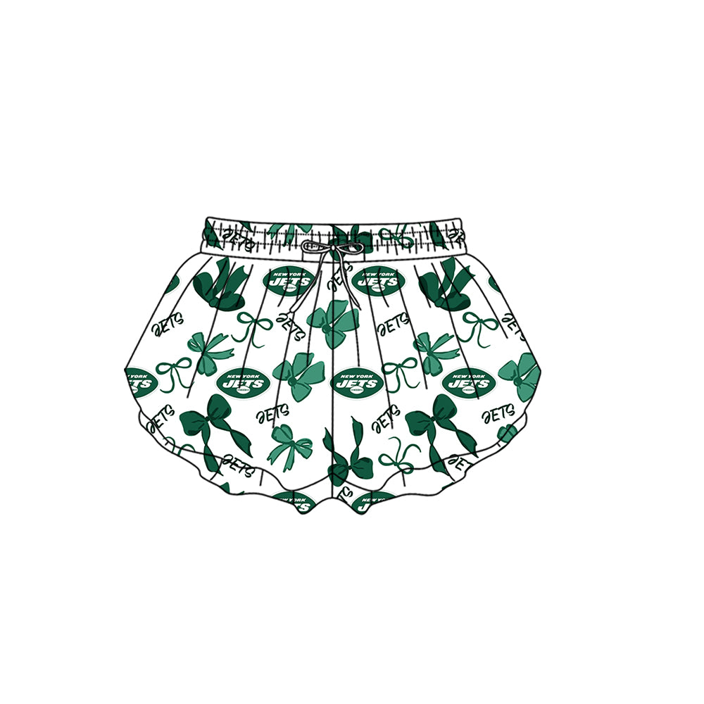 ( Moq 5 Each Style ) Baby Girls Toddler Stars Bows Team Sibling Green Shorts Dresses Set Summer Clothes