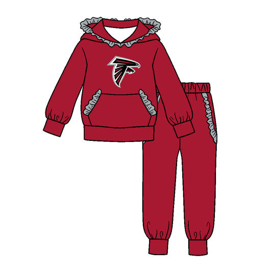 ( Moq 5 ) Baby Girls Toddler Long Sleeves Hoodie Pullover Pockets Pants Team Clothes Set