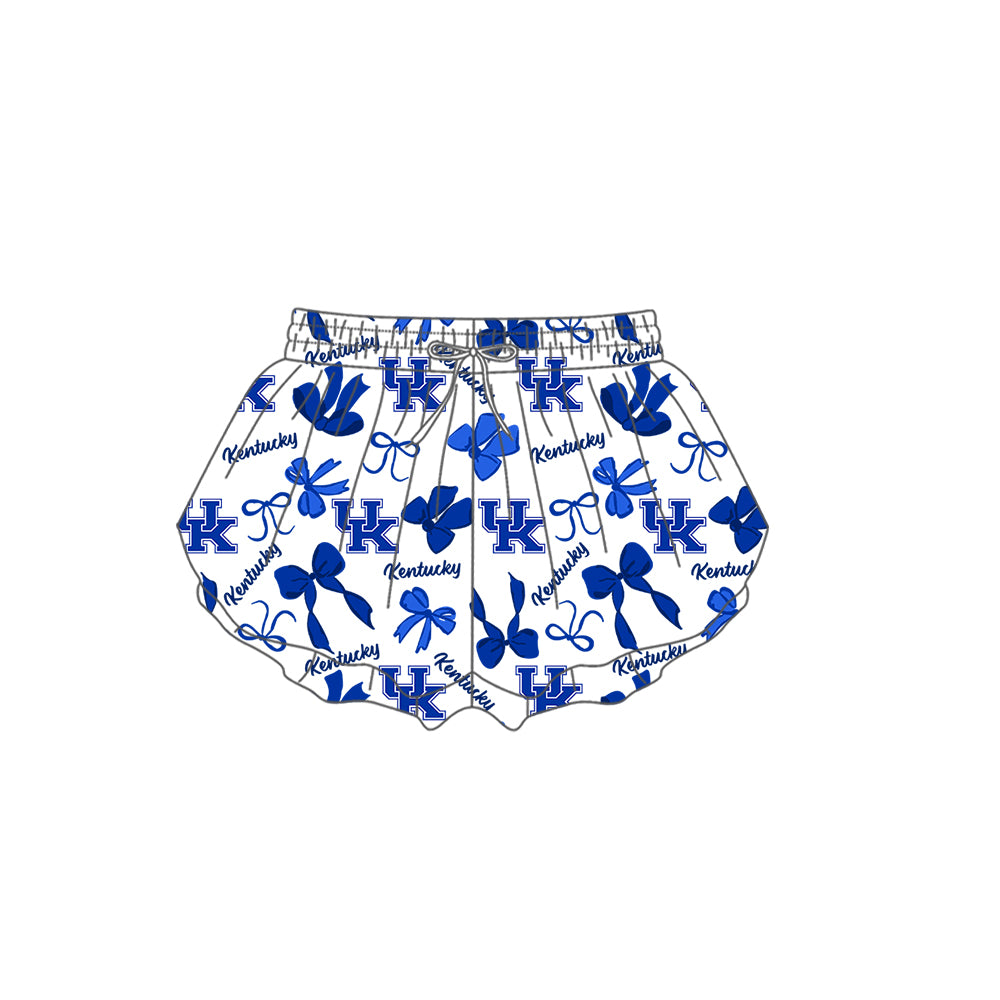 ( Moq 5 Each Style ) Baby Girls Kids Blue Bows Sibling Team Shorts Dresses Set