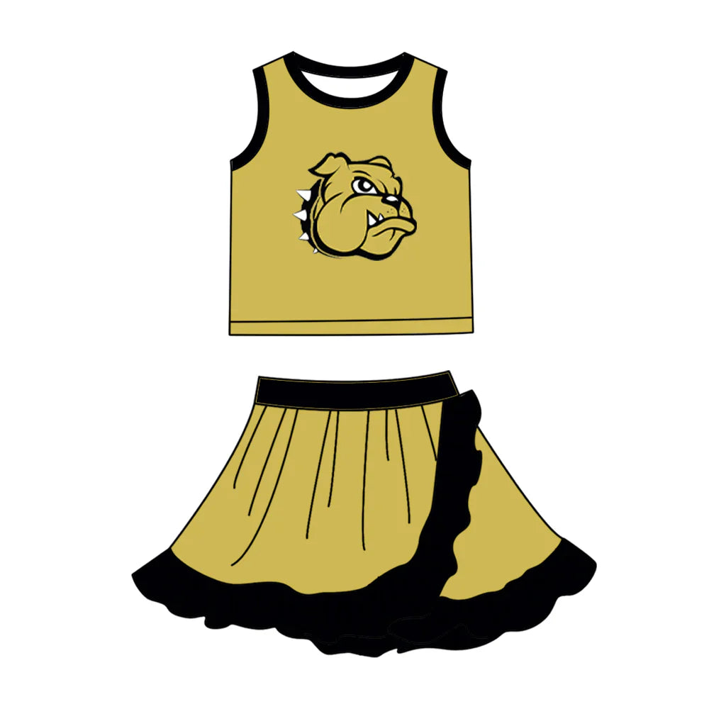 ( Moq 5 Each Style ) Sibling Baby Girls Kids Dogs Shirt Skirt Shorts Team Set Clothes
