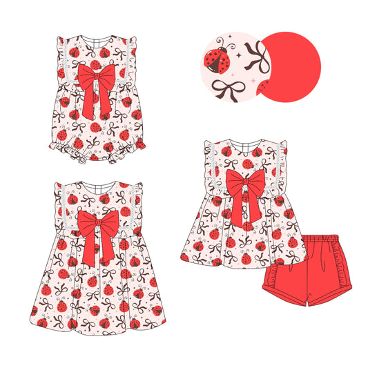( Moq 5 Each Style ) Baby Girl Bows Sibling Romper Dress Set 3.29