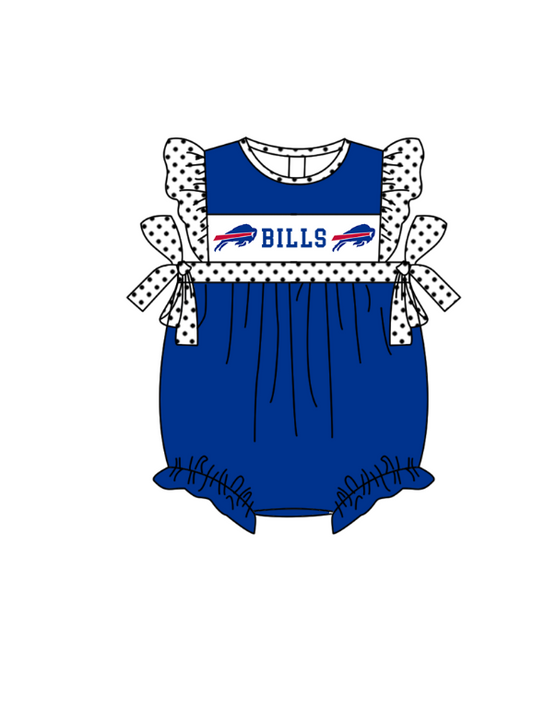 ( Moq 5 ) Baby Girls Kids Short Sleeves Bull Bows Team Bubble Romper