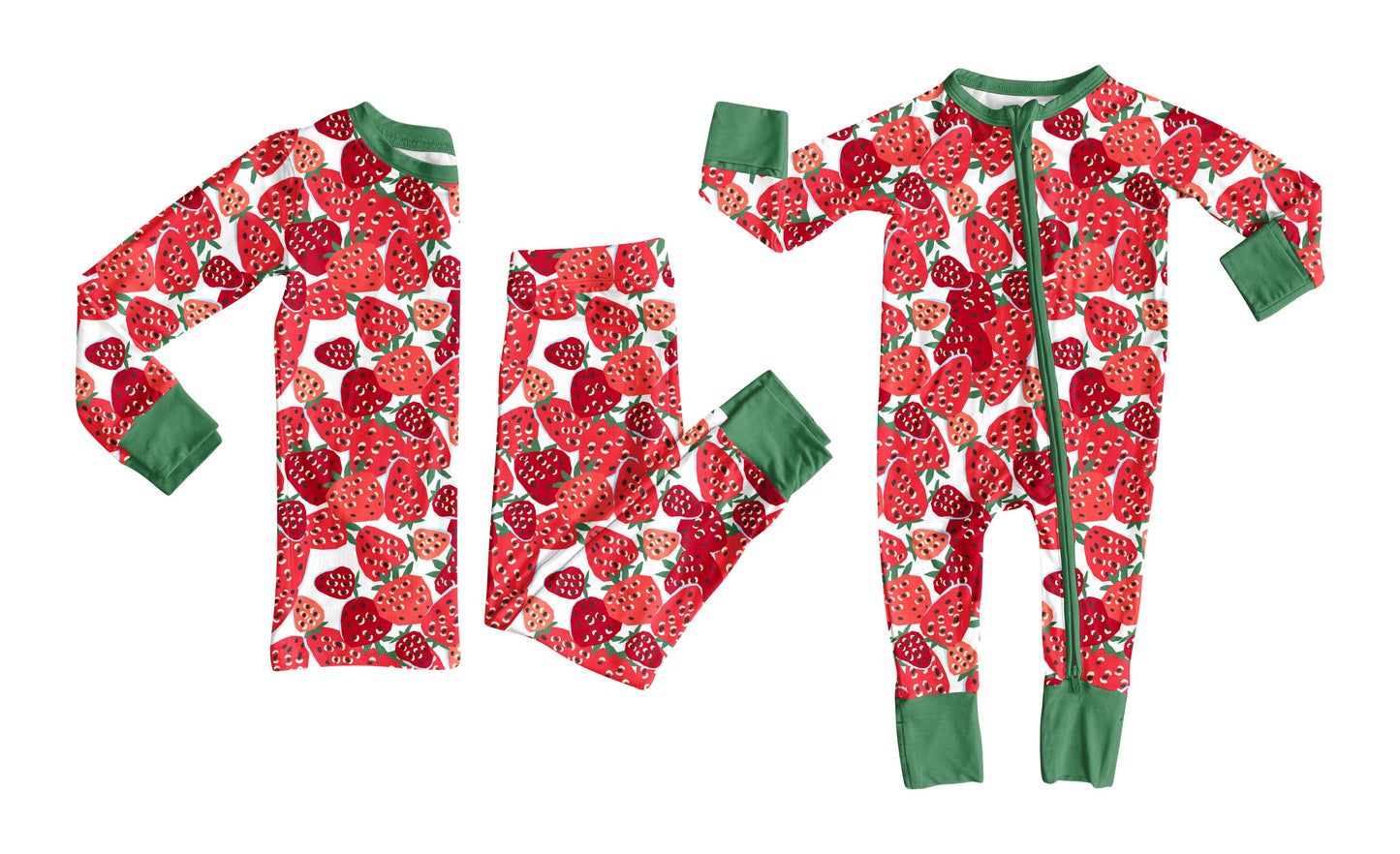 ( Moq 5 Each Style ) Baby Girl Toddler Strawberry Sibling Romper Set