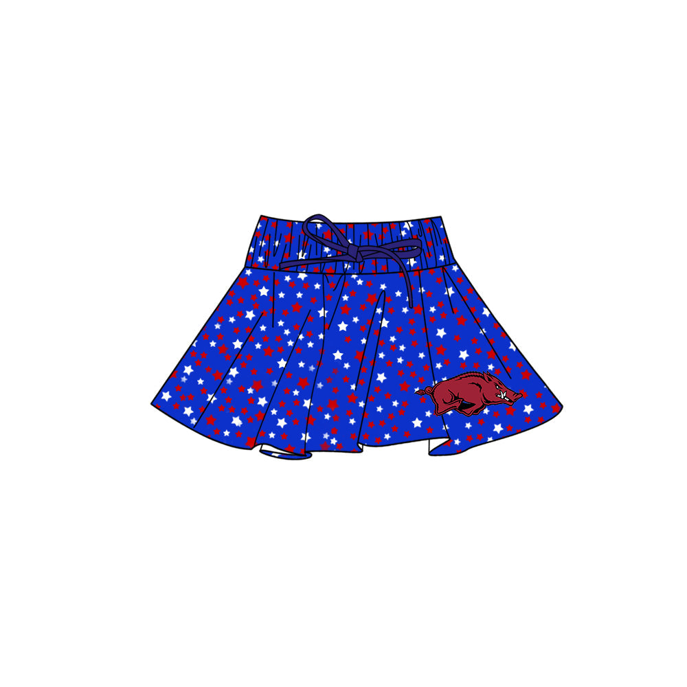( Moq 5 each style ) Baby Boy Girl Team Pig Blue Sibling Dress Shorts Skirt 5.8