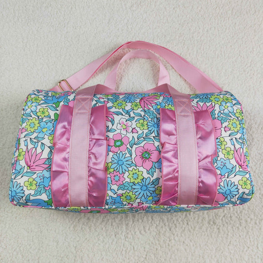 Baby Girl Kids Adult Flower Travel Package Pink Ruffle Gym Bags RTS