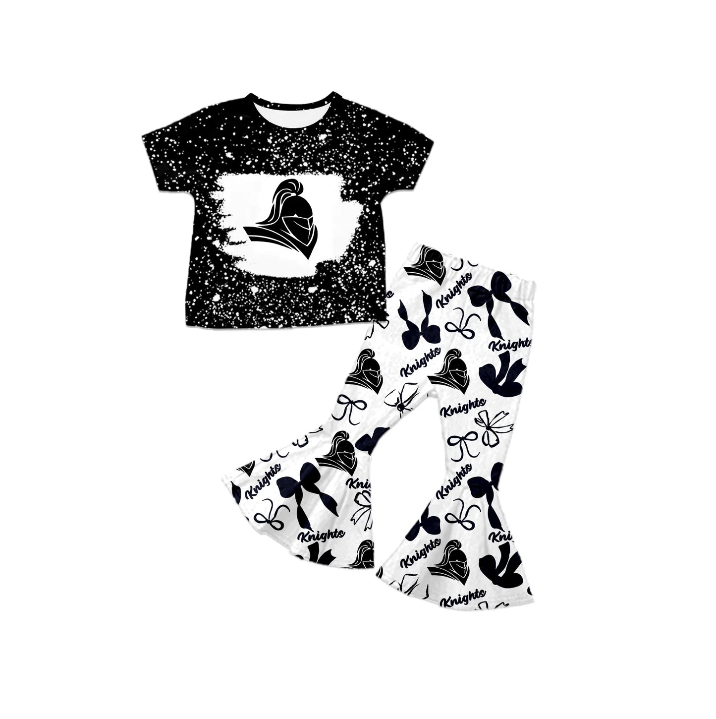 ( Moq 5 each style ) Baby Girl Team Sibling Bows Dress Set 7.26
