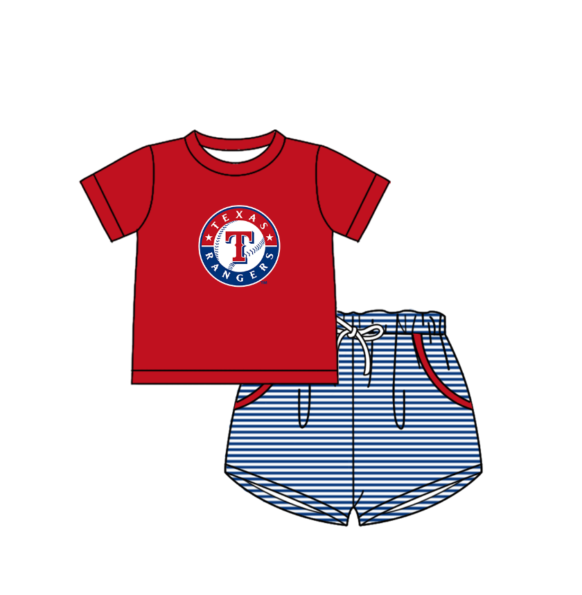 ( Moq 5 Each Style ) Baby Boys Girls Kids Team Sibling Red Stripes Rompers Sets