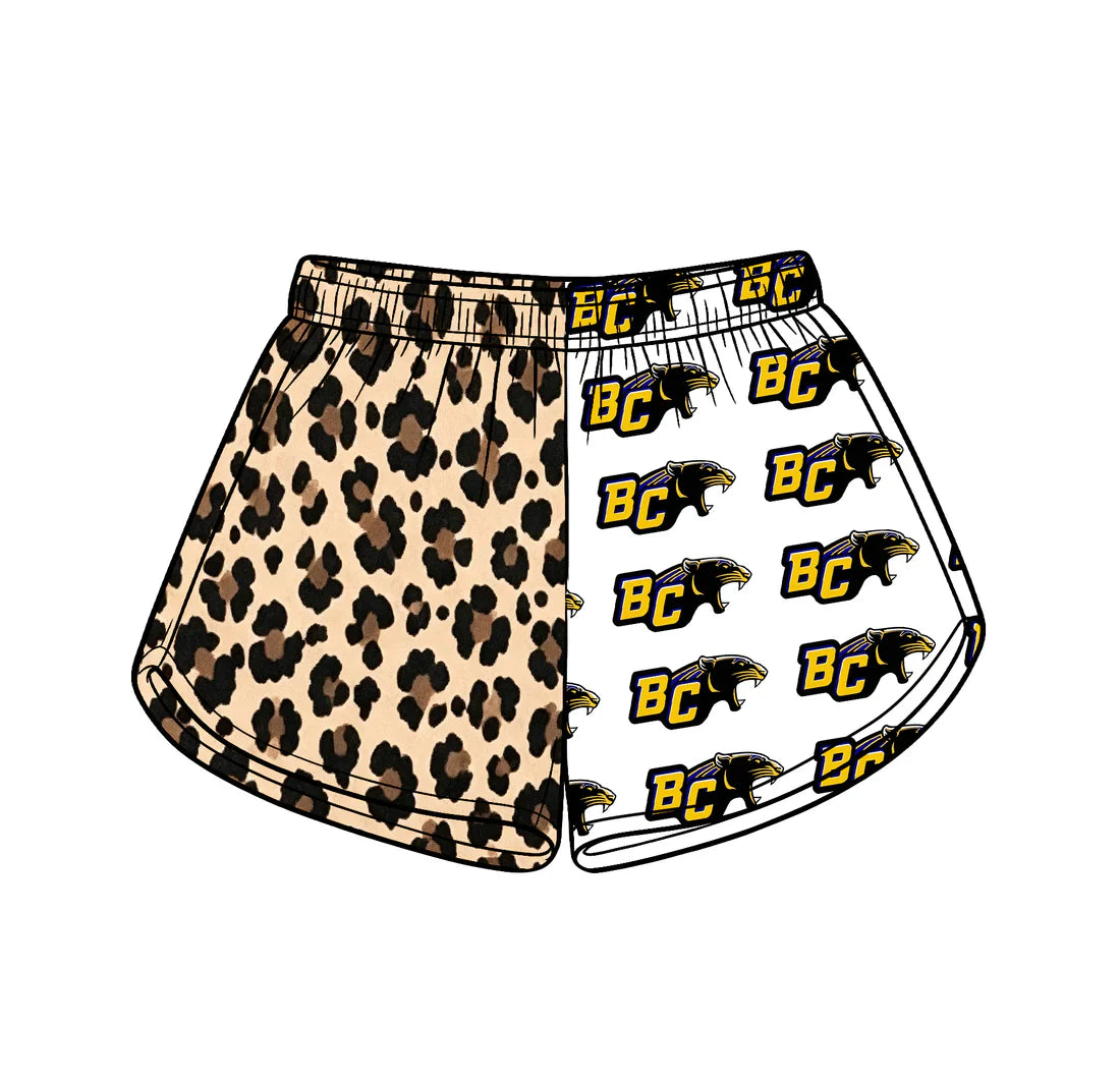 ( Moq 5 ) Baby Girls Kids BC Leopard Team Shorts Summer Clothes