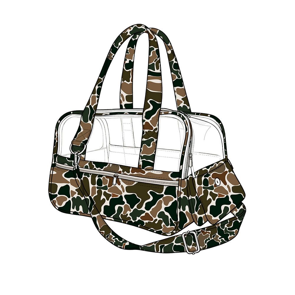 ( Moq 5 ) Preorder Brown Camo Pet Carrier Travel Bag