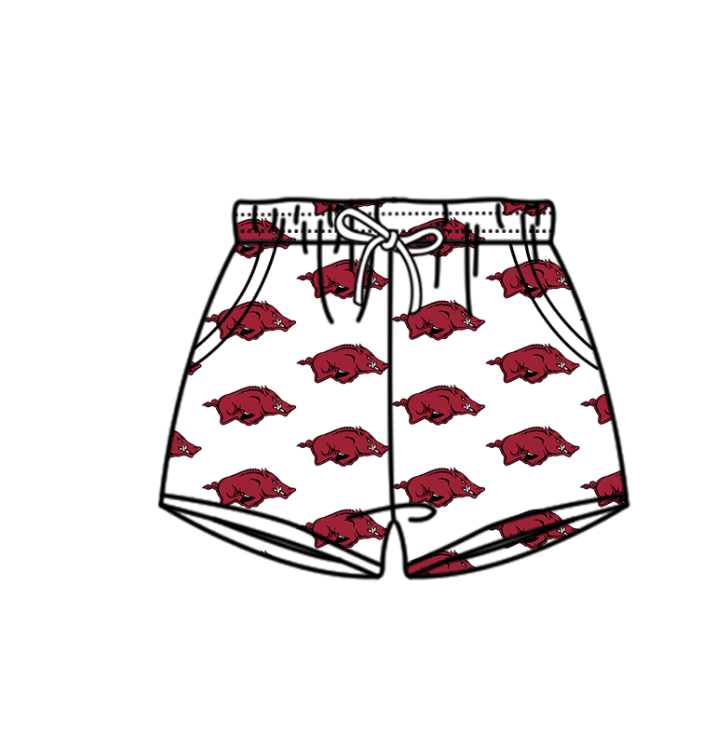 ( Moq 5 Each Style ) Baby Boys Girls Pigs Sibling Team Sets Swimsuits Football Clothes