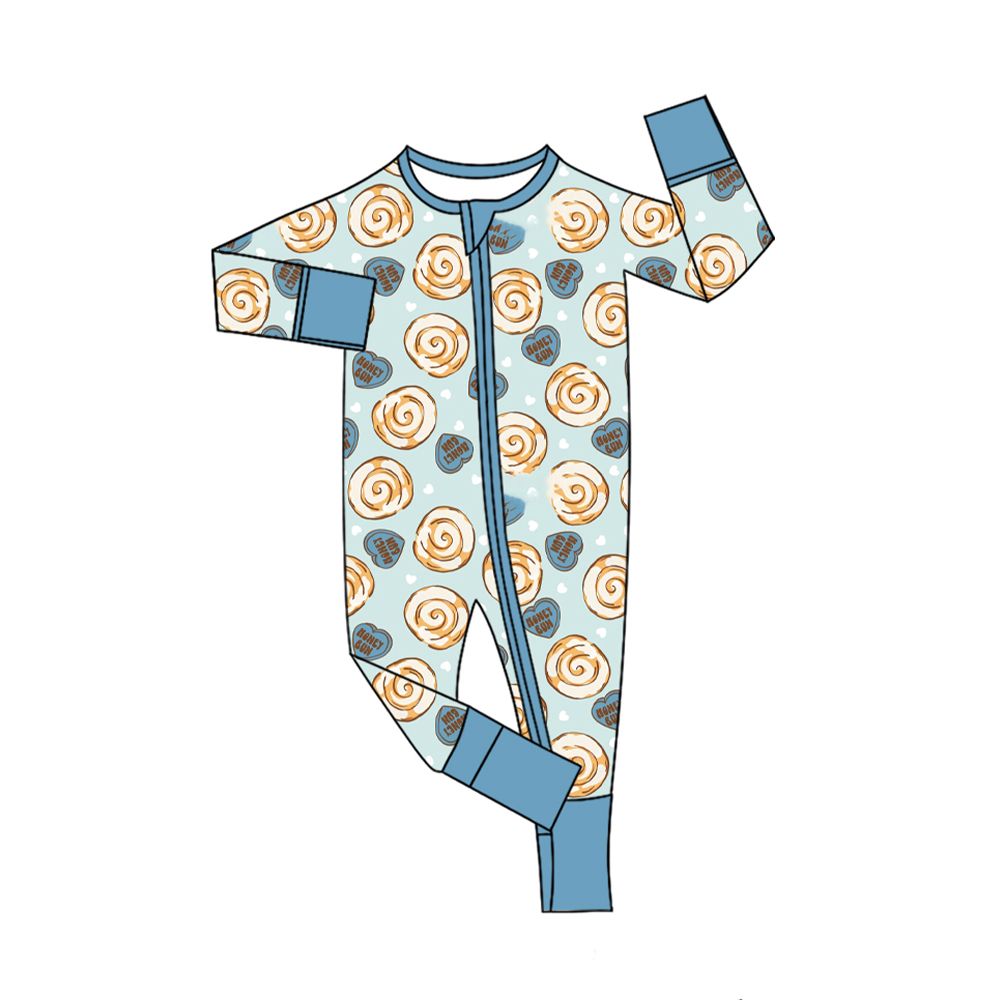 ( Moq 5 ) Preorder Baby Boy Long Sleeves Hearts Zipper Sleeper Romper Valentine Clothes