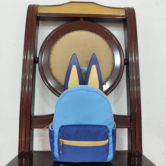 Baby Toddler Kids Cartoon Dog Ears Blue Backpack Bag RTS