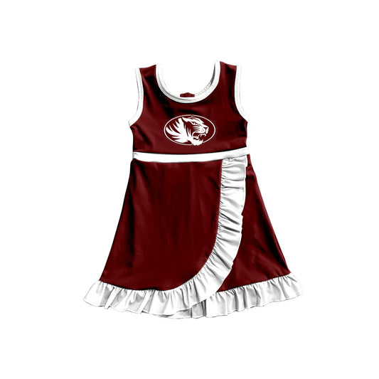( Moq 5 Each Style ) Sibling Baby Girls Kids Sleeveless Tigers Shorts Ruffle Dress Team Clothes