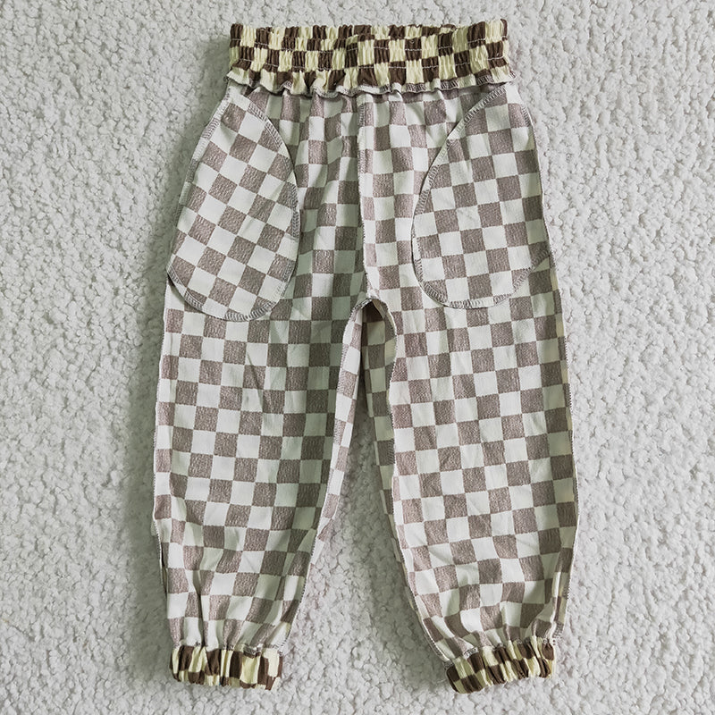 P0018 Baby Boy Blue Checkered Pants