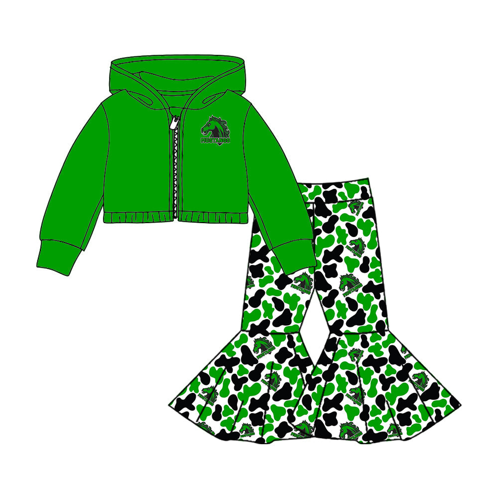 ( Moq 5 each style ) Baby Boy Girl Team Sibling Shirt Green Camo Jumpsuit Dress Set 8.6