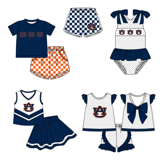 ( Moq 5 Each Style ) Baby Boys Girls Toddler Plaid Sibling Shorts Sets Team Clothing