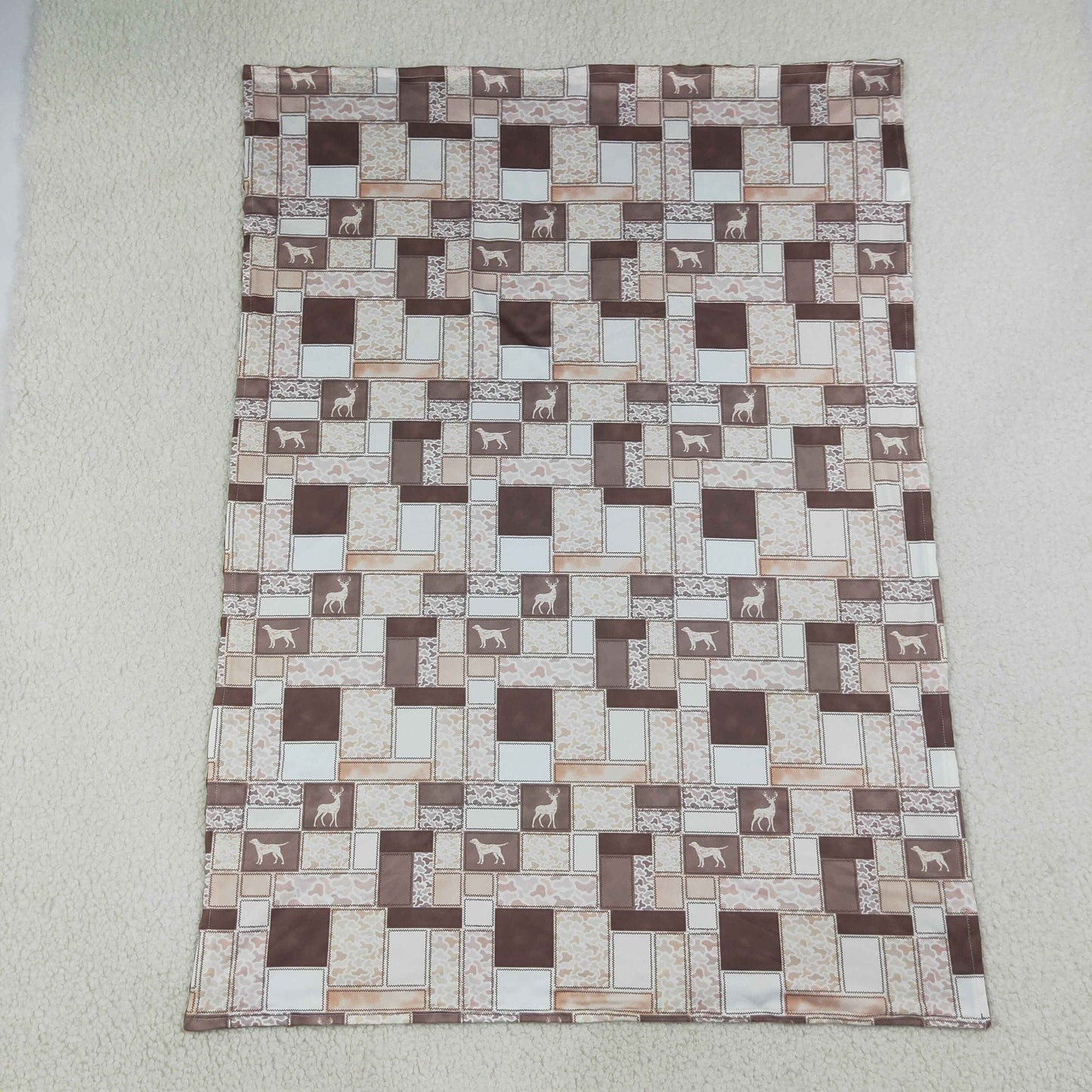 Baby Boys Kids Deer Dogs Camo Blanket RTS