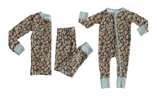 ( Moq 5 Each Style ) Baby Boy Toddler Leopard Sibling Romper Set