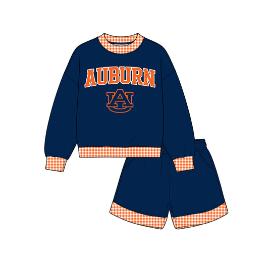 ( Moq 5 ) Baby Girls Kids Long Sleeves Shirt Shorts Team Set Clothes