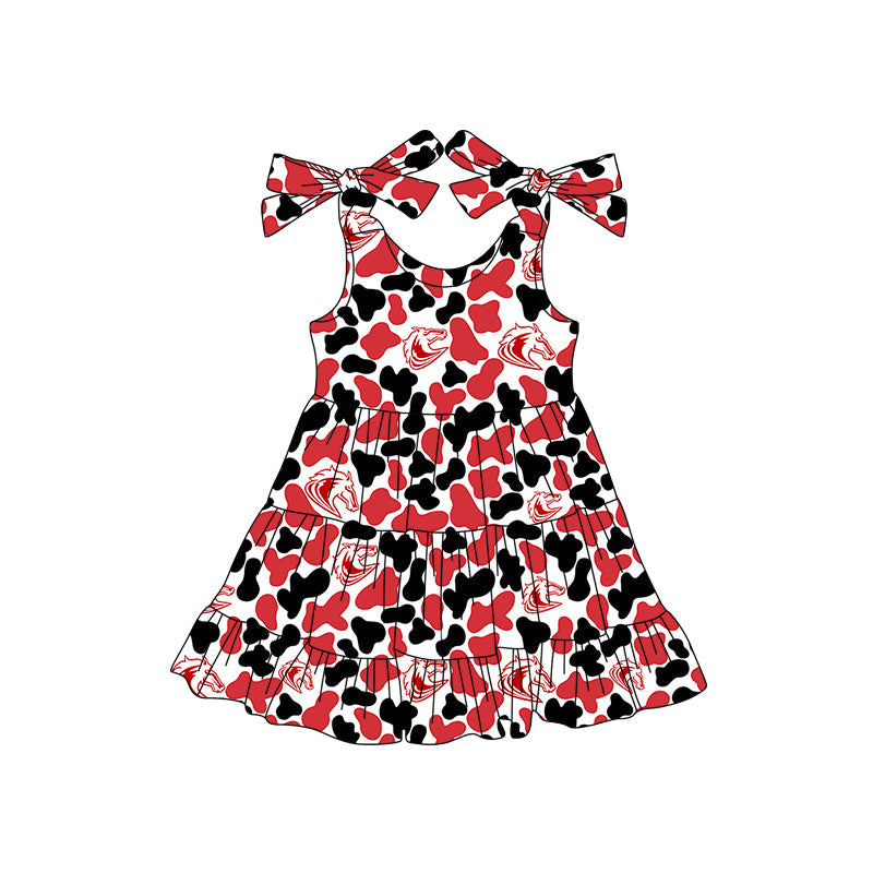 ( Moq 5 each style ) Baby Boy Girl Team Sibling Shirt Horse Camo Dress Set 8.5