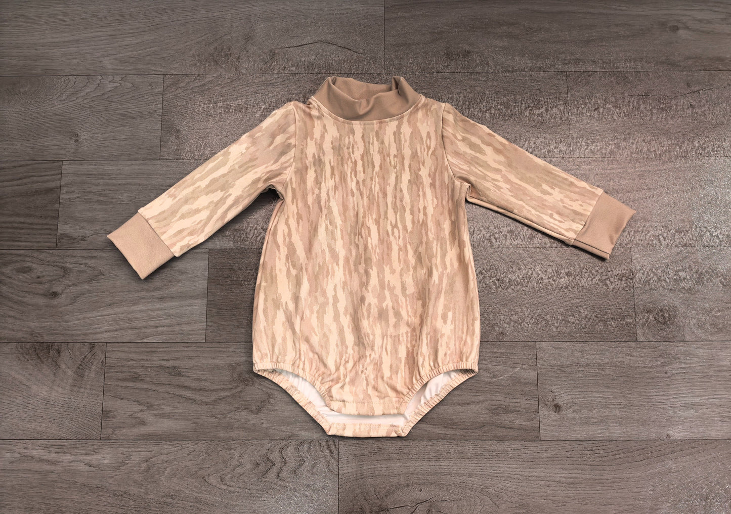 ( No moq ) Preorder Baby Kids Infant Long Sleeves Bubble Camo Romper Yoga Active Clothes