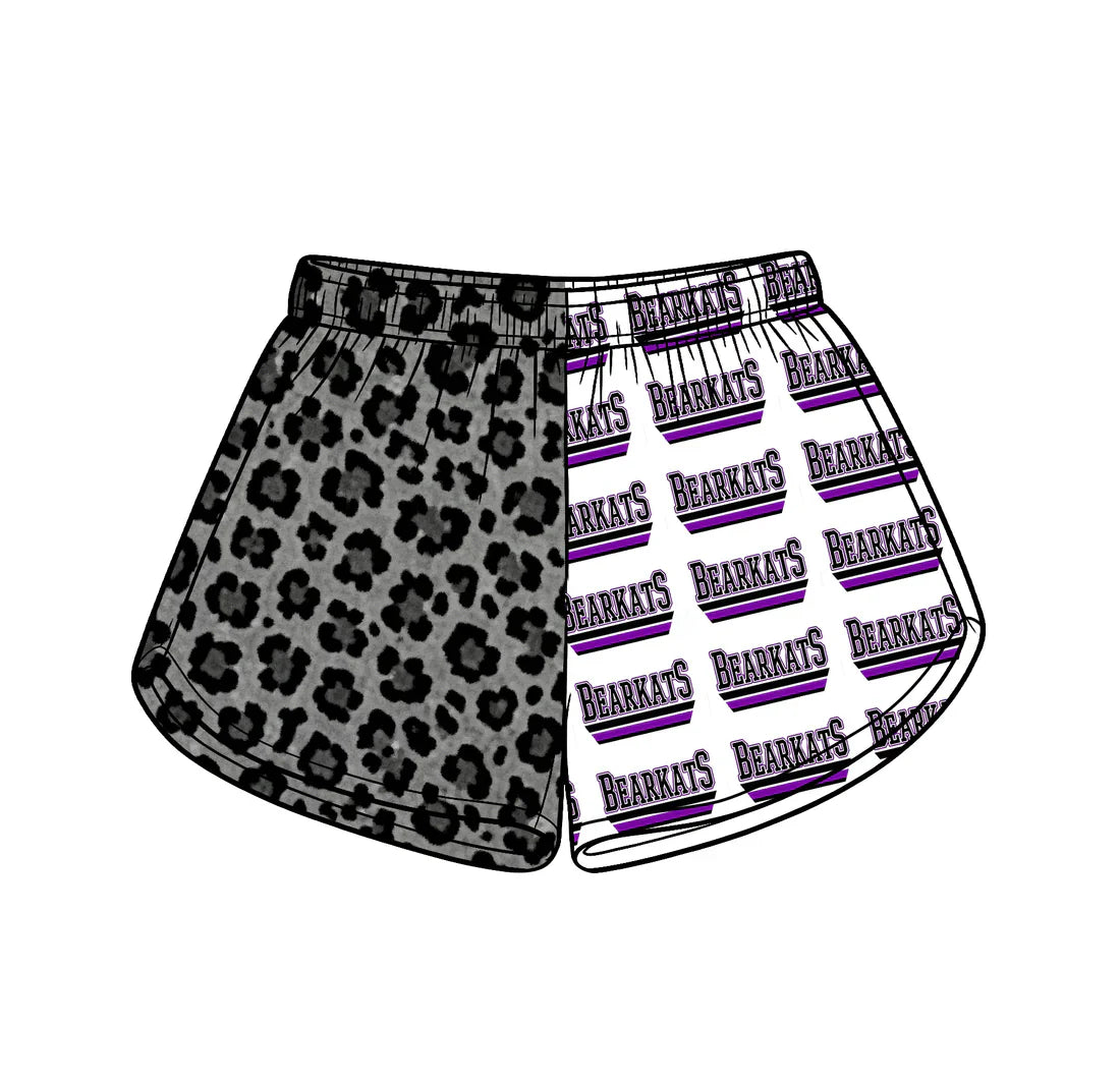 ( Moq 5 ) Baby Girls Kids Leopard Team Shorts Summer Clothes