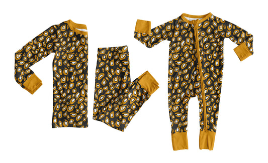( Moq 5 Each Style ) Baby Boy Toddler Leopard Sibling Zipper Romper Set