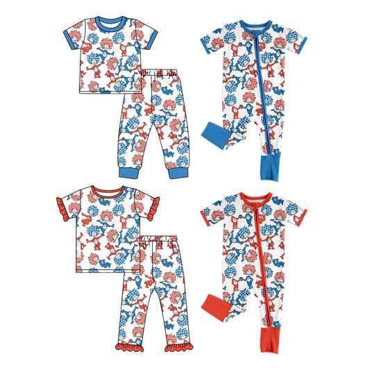 Baby Boy Girl Short Sleeves Reading Sibling Romper Set ( Moq 5 Each Design ) 12.13
