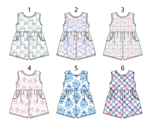 Baby Girl Flower Bows Straps Sibling Set ( Moq 5 Each Style ) 1.17